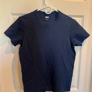 Uniqlo U Deep Blue Crew Neck Tee
